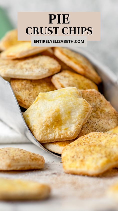 Pie Crust Snacks Ideas, Pie Crust Bites, Pie Crust Snacks, Pie Crust Cookies Easy, Pie Crust Appetizers, Pie Crust Crackers, Pie Chips, Leftover Pie Dough, Pie Crust Chips