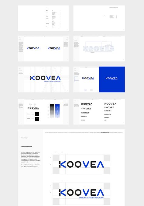 Koovea — Brand identity on Behance B2b Branding Identity Design, Logo Brandbook, Logo Guide, Logo Guidelines, Brand Guidelines Design, Instagram Grid Design, Branding Identity Inspiration, Ppt Template Design, Brand Identity Guidelines