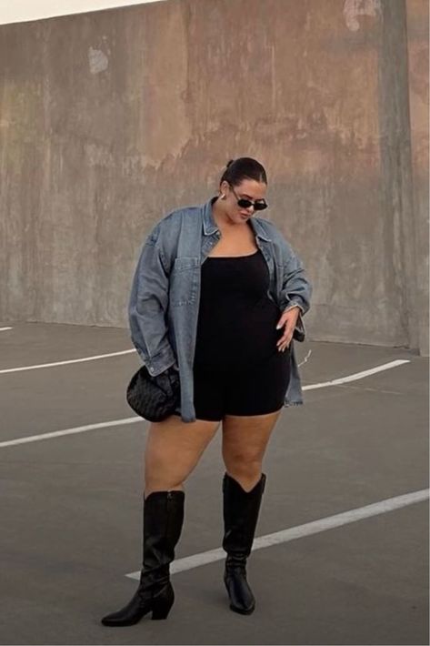 Pasuot Western Cowboy Boots for … curated on LTK Plus Size Cowboy Boots Outfit, Queer Fashion Feminine, Plus Size Fashion Summer, Feminine Plus Size, Outfit Inspo Plus Size, Western Boot Outfit, Cowboy Outfit, Outfit Curvy, Plus Size Summer Fashion