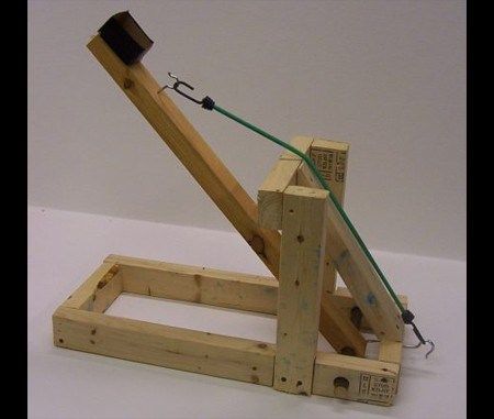 Cub Scout Catapult Plans | June 30, 2008 by Juan Aguilar 25 Comments Catapult Diy, Catapult Project, Diy Catapult, Kids Woodworking Projects, Physics Projects, Woodworking Projects For Kids, Wood Toys, Science Projects, Wood Working