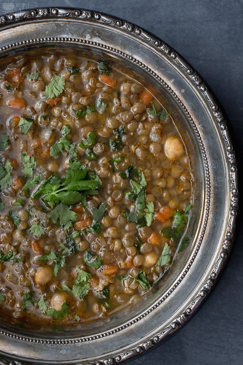 Moroccan Lentil Soup Recipe, Lentil Soups, Chicken Lentil Soup, Green Lentil Soup, Moroccan Lentil, Moroccan Lentil Soup, Soup Hearty, Chicken Lentil, Winter Soup