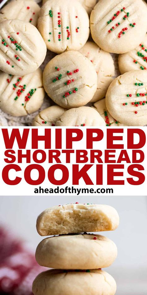 Shortbread Meltaway Cookies, Whipped Butter Shortbread Cookies, Best Shortbread Cookies Ever, Fluffy Shortbread Cookies, Cut Out Shortbread Cookies, Soft Shortbread Cookie Recipe, Cream Cheese Shortbread, Tea Time Treats, Walkers Shortbread Cookies