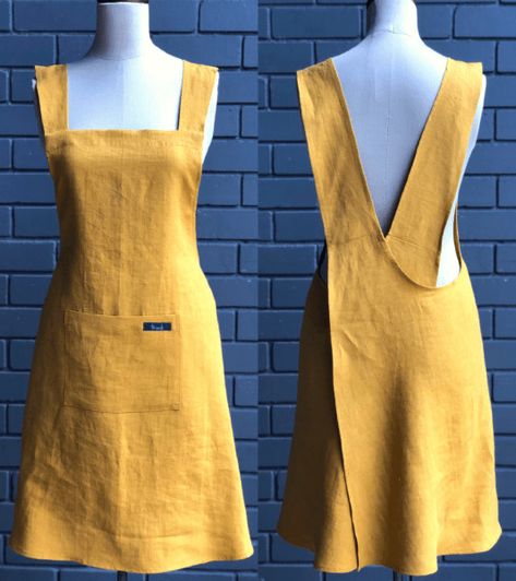 Free Apron Pattern, Apron Pattern Free, Cross Back Apron, Haine Diy, Apron Pattern, Costura Fashion, Apron Sewing Pattern, Diy Vetement, Sew Ins