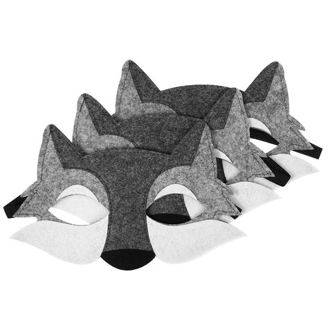 PRICES MAY VARY. Wolf- Our has a wolf face shape, creative and funny, can easily attract everyones attention, and stand out from the crowd Felt Half- Animal masks are suitable for children to participate in various places, such as toy parties, birthday party supplies, makeup parties, Halloween events, concerts, Christmas, family outdoor activities, etc Easy To Use- The comes with an elastic band, which fits most peoples sizes and is comfortable to wear. Fits your head, is not easy to fall off. V Wolf Birthday Party Ideas, Animal Masquerade Masks, Animal Masquerade, Face Mask Costume, Zoo Animal Party, Felt Animal Masks, Animal Masks For Kids, Felt Masks, Jungle Animals Party