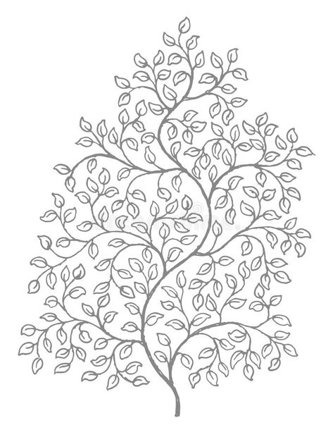 Vines Illustration, Manuscript Art, Vine Drawing, Woodcut Illustration, Christmas Embroidery Patterns, Flower Art Drawing, Pola Sulam, Hand Embroidery Flowers, Abstract Tree