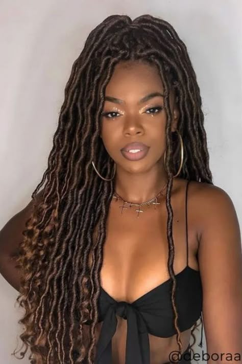 Women With Natural Hair, Faux Loc, Natural Braided Hairstyles, Side Braid Hairstyles, Faux Locs Hairstyles, Afrikaanse Mode, Protective Hairstyles Braids, Pretty Braided Hairstyles, Braided Hairstyles Updo