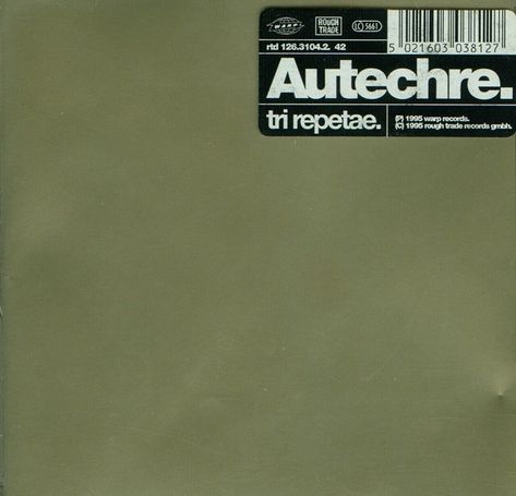 SearchSystem™ on X: "The Designers Republic (TDR) / Warp Records / Autechre / Tri Repetae / Album Cover / 1995 [https://t.co/5Hdtt0LDpp] https://t.co/2e2RqBxoXq" / X Techno Album Covers, Rough Trade Records, Warp Records, Designers Republic, Republic Records, Eros And Psyche, Rough Trade, Instagram Website, Graphic Inspiration