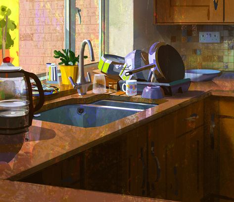 ArtStation - Kitchen 3, Sean Sevestre Bad Image, Crayon Art Melted, Digital Text, Melting Crayons, Beauty Foods, Prismacolor Pencils, R Memes, Progress Pictures, Secret Obsession