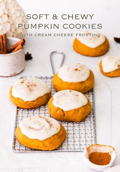 Soft Pumpkin Cookies with Cream Cheese Frosting are a perfect holiday dessert. The perfect balance of pumpkin and spice, and the cream cheese frosting adds just the right amount of sweetness. Soft Pumpkin Cookies With Cream Cheese, Pumpkin Drop Cookies Soft, Soft Batch Pumpkin Sugar Cookies, Pumpkin Cookies With Cream Cheese Icing, Pumpkin Cream Cheese Cookies, Pumpkin Drop Cookies, Cookies With Cream Cheese Icing, Pumpkin Cookies With Cream Cheese, Frosted Pumpkin Cookies