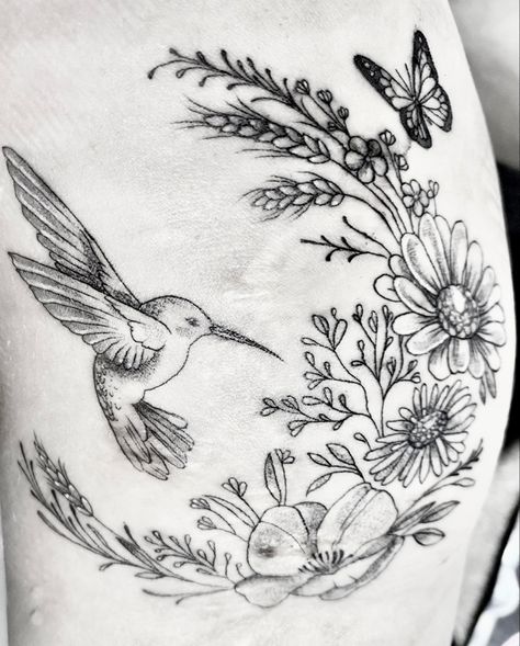 Butterflies And Hummingbirds Tattoo, Flower Butterfly And Hummingbird Tattoo, Hummingbird With Butterfly Tattoo, Hummingbird Butterfly Tattoo, Butterfly Hummingbird Tattoo, Butterfly And Hummingbird Tattoo, Hummingbird And Butterfly Tattoo, Hummingbird Tattoo With Flowers, Chickadee Tattoo