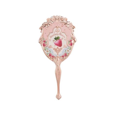 Flower Knows Hand Mirror, Flower Knows Mirror, Strawberry Mirror, Coquette Mirror, Mirror Png, Flower Knows Strawberry Rococo, Makeup Png, Rococo Accessories, Flower Knows Makeup