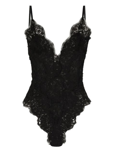 black lace detailing adjustable spaghetti straps plunging V-neck cut-out detailing high cut Just a reminder that this piece must be tried on over your own garments. Night Ware, Black Nightie, Lace Bodysuit Outfit, Barbie Closet, Hogwarts Dr, Festival Attire, Peyton List, Body Suit Outfits, Super Nails