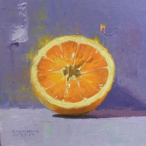 Art by Craig Stephens Orange Painting, Daily Painting, Daily Art, The Wind, Realism, The Studio, Still Life, Art Inspo, Oil Painting