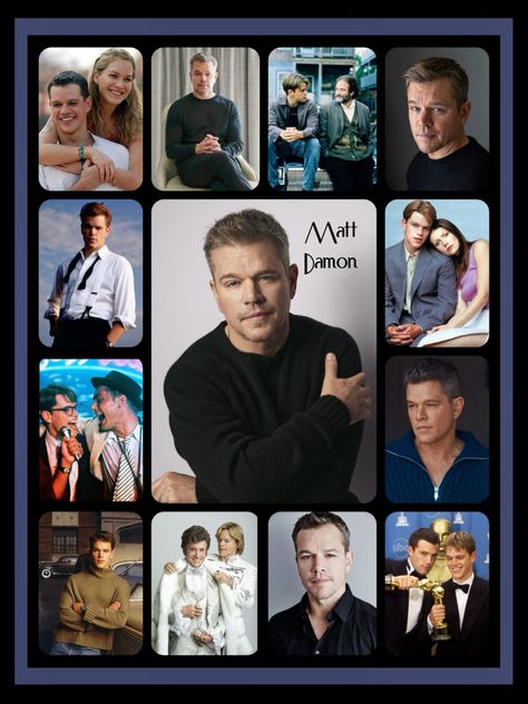 Matt Damon / created by Diane Yoder / 2023 Matt Damon Movies, Family Circle, Matt Damon, Star Wallpaper, Movie Clip, Old Movies, Big Picture, Serie Tv, Famous People