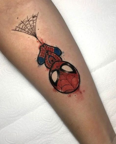 Deadpool Tattoo, Spiderman Tattoo, Avengers Tattoo, Comic Tattoo, Image Spiderman, Omerta Tattoo, Marvel Tattoos, Leo Tattoos, Geek Tattoo