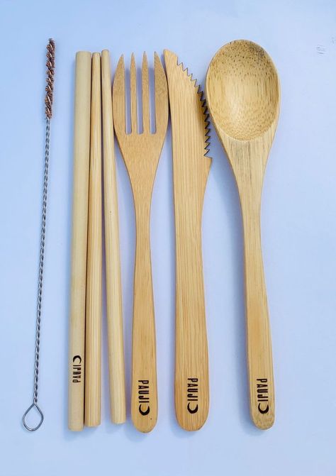 BAMBOO CUTLERY SET Our organic bamboo cutlery includes a knife, spoon, fork, chopsticks and straws, each utensil is hand burnished to a naturally-smooth finish. You don’t need to worry about BPA and other chemicals because this cutlery set is 100% natural. Contact To Seller: Ms. Snowie WhatsApp : +84 865783041 Mail: sale01@eco2go.vn Bamboo Spoon, Bamboo Cutlery, Spoon Fork, Salad Servers, Free Sample, Cutlery Set, Chopsticks, Handmade Natural, Vietnam