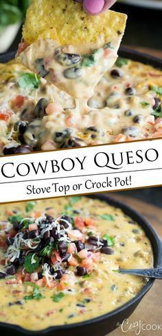 Recipes With Velveeta Queso Blanco, 54th Street Cheese Dip, Finger Party Food Easy, Bean Dips For Parties, Easy Daily Recipes, Football Sunday Dips Crock Pot, Football Cheese Dip, Cold Dishes To Bring To A Party, Easy Passing Dishes