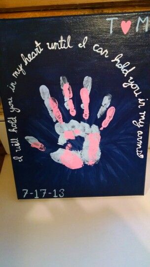 Hand print project I did with my boyfriend who's in the Navy! Couples Painting Ideas Hand Prints, Couple Painting Ideas Easy Hand Prints, Couples Hand Print Painting, Handprint Couple Painting, Hand Print Canvas Ideas Couples, Couple Hand Print Art, Couples Hand Print Art, Hand Painting With Boyfriend, Couples Hand Painting