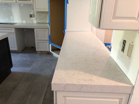 Why select Carrara Mist for your Countertops Installation Carrara Mist Quartz Countertop, Carrara Quartz Countertops, Carrara Kitchen, Stone Ambassador, Kitchen Design Countertops, Carrara Quartz, Marble Countertops Kitchen, Laundry Room Renovation, Quartz Kitchen Countertops