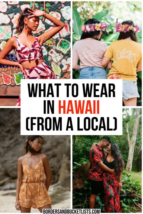 9 BEST Outfits for Your Hawaii Getaway - Borders & Bucket Lists Hawaii outfits, outfits for Hawaii, what to wear in Hawaii, clothes for Hawaii, Hawaii packing list, Hawaii vacation outfits, Hawaii outfits ideas, Hawaii outfits women, Hawaii outfits party, Hawaii clothes, outfits for Hawaii vacation, outfits for Hawaii plus size, outfits for Hawaii men, outfits for Hawaii themed party, Hawaii aesthetic, Hawaii life, things to do in Hawaii, Hawaii hike outfit, Hawaii swimsuit #hawaii #ootd Luau Outfits Hawaii, Women’s Hawaiian Outfit, Hawaiian Trip Outfits, Kauai Vacation Outfits, Simple Hawaiian Outfit, Laui Outfit, Hawaii Outfit Ideas For Women, Outfits For Kauai Hawaii, How To Pack For Hawaii