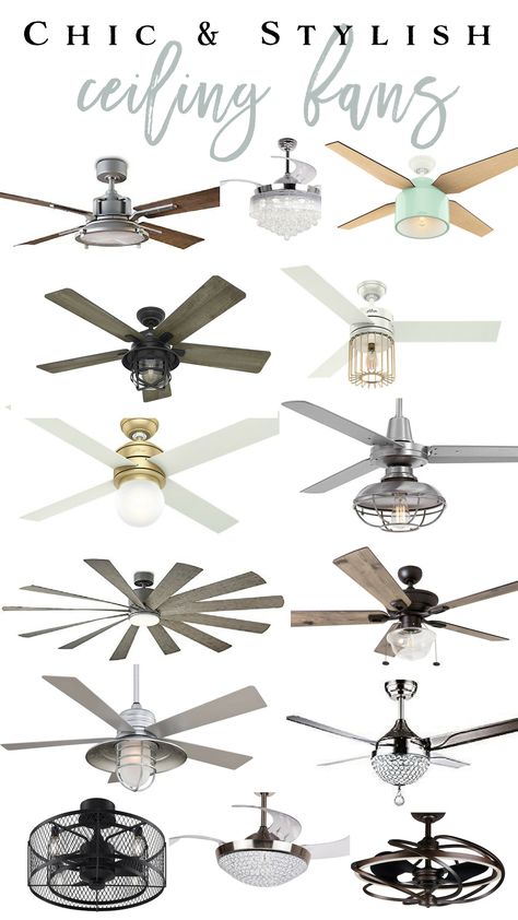 Farmhouse Ceiling Fans on Amazon: Chic and Stylish Ceiling Fan Options Stylish Ceiling Fan With Light, Cottage Ceiling, Farmhouse Ceiling Fans, Stylish Ceiling Fan, Ceiling Fans With Light, French Country Farmhouse Decor, Lighting Updates, Ceiling Fan Makeover, Living Room Ceiling Fan