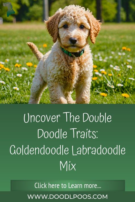 Uncover the Double Doodle Traits: Goldendoodle Labradoodle Mix Double Doodle Dog, Poodle Mix Breeds, Double Doodle, Doodle A, Designer Dogs, Doodle Dog, Poodle Mix, Therapy Dogs, How To Train