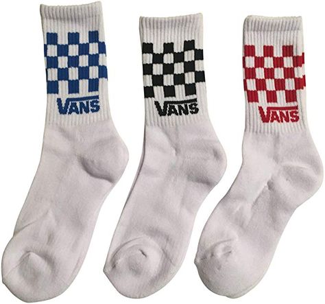 Checkerboard Socks, Baby Boy Camo, Teen Socks, Vans Socks, Vans Checkerboard, Vans Kids, Track Shoes, Sock Outfits, Vans White