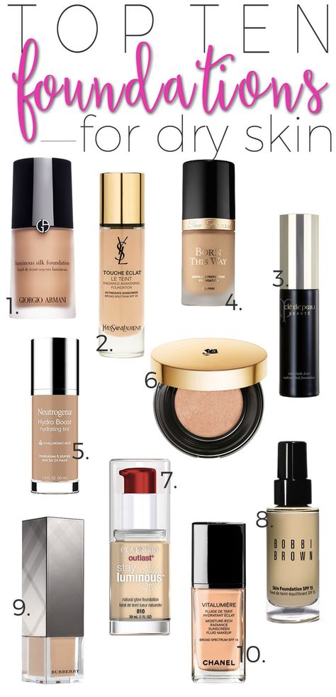 Top 10 Foundations, Foundations For Dry Skin, Products For Dry Skin, Foundation For Dry Skin, Dry Skin Problem, Avon Products, Perfectly Posh, Looks Black, Maquillaje Natural