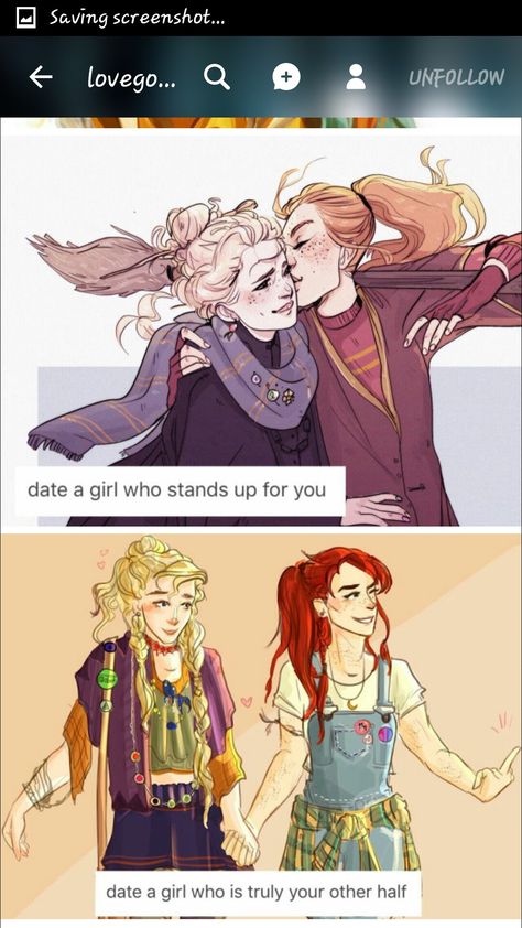 wow I've never thought about this pair. high key ship it Ginny X Luna Fanart, Linny Fanart, Harry Potter Couples, Harry Potter Ginny, Gay Ships, Welcome To Hogwarts, Gay Harry Potter, Yer A Wizard Harry, Harry Potter Ships