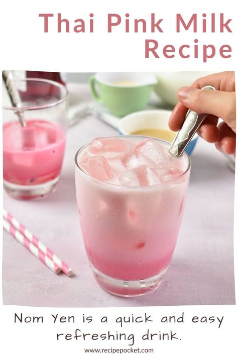 Sweetened Condensed Milk Drinks, Cold Recipes For Summer, Cold Drinks With Milk, Thai Drink Recipes, Condensed Milk Drink Recipes, Drinks With Sweetened Condensed Milk, Drinks With Condensed Milk, Cold Milk Drinks, What To Do With Evaporated Milk