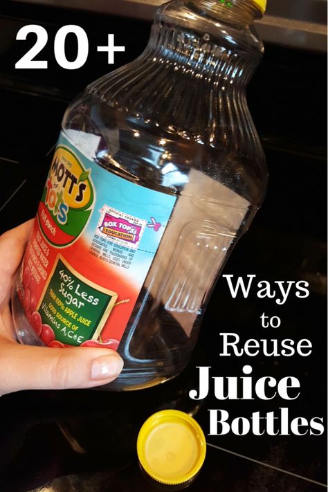 Reusing Plastic Bottles, Reuse Medicine Bottles Ideas, Vitamin Bottles Repurpose, Reuse Juice Bottles, Plastic Juice Bottles, Laundry Bottle Crafts, Plastic Jugs Upcycle Diy Ideas, Upcycle Plastic Bottles, Reuse Plastic Containers