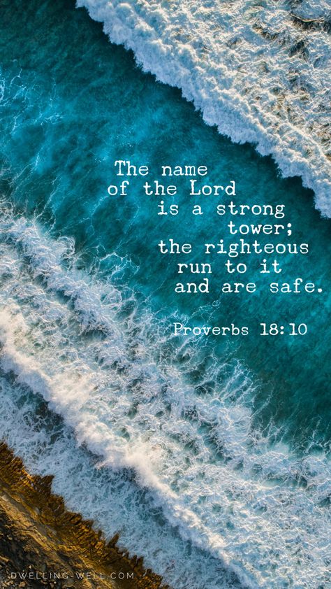 The Lord Is A Strong Tower, The Name Of The Lord Is A Strong Tower, Scriptures For Peace, Bible Verses For Peace, Verses For Peace, Yeshua Quotes, Prayer Wallpaper, Call Upon The Lord, Strong Tower