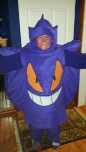 Pokemon Gengar costume Gengar Pokemon Costume, Gengar Costume, Gengar Cosplay, Pokemon Costumes Diy, Pokemon Halloween Costume, Pokémon Birthday, Halloween Havoc, Pokemon Costumes, Gengar Pokemon