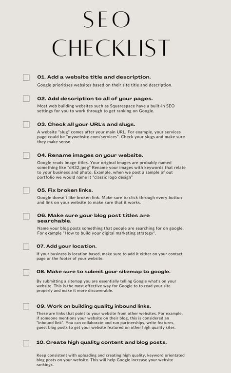 SEO checklist | digital marketing | social media growth tips [ad_1] Social Media Marketing Checklist, Shopify Checklist, Seo Checklist, Social Media Marketing Planner, Social Media Content Strategy, Marketing Checklist, Brand Marketing Strategy, Marketing Hacks, Social Media Content Planner