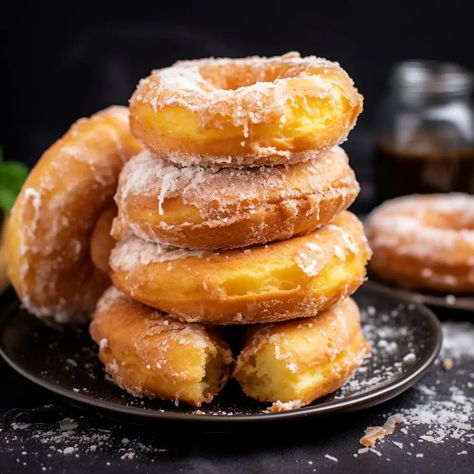 Easy Air Fryer Donuts Recipe – Quick & Tasty! - Good For Recipes Healthy Donuts Recipe, Air Fryer Cake Recipes, Air Fryer Donuts, Healthy Dessert Options, Easy Donut Recipe, Easy Donuts, Fried Donuts, Air Fryer Cooking Times, Healthy Donuts