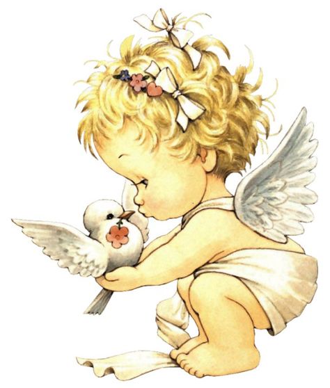 Artwork : By Ruth J. Moorehead Baby Angel Tattoo, Ruth Morehead, Angel Illustration, Angel Drawing, Angel Images, Baby Tattoos, Angel Tattoo, Cute Clipart, Little Angel