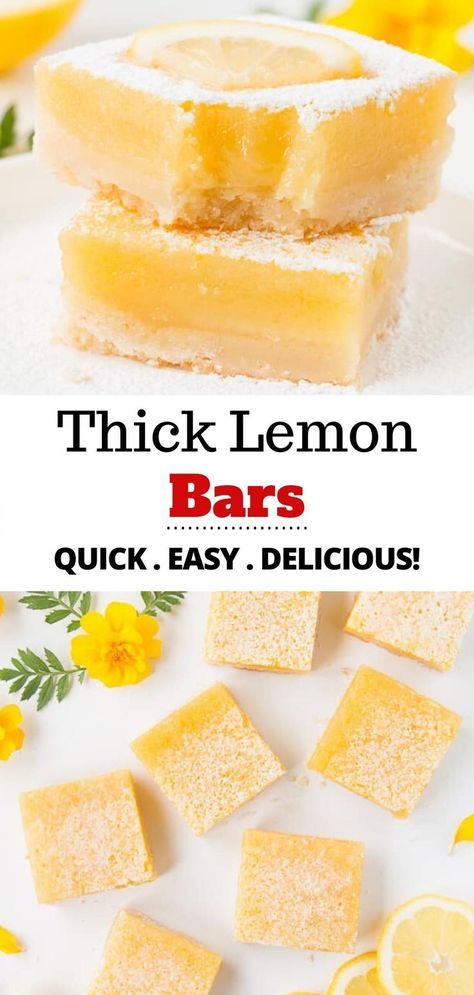 Bars With Shortbread Crust, Squares Recipes, Homemade Lemon Bars, Easy Lemon Bars, Camping Foods, Lemon Bars Easy, Deserts Easy, Desert Ideas, Lemon Bars Recipe