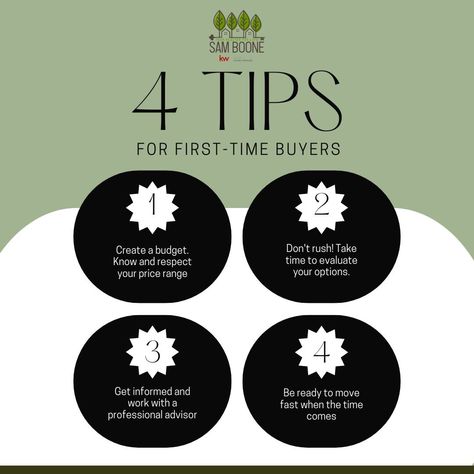 4 Tips for First-Time Buyers! 🏡✨ Ready to find your dream home and think about buying your first home? Let's get started! 👇 #FirstTimeHomeBuyer #RealEstate #HomeBuyingTips #DreamHome #HouseHunting #Maryland Lets Get Started, Buying Your First Home, Home Buying Tips, Create A Budget, House Hunting, First Home, Dream Home, Home Buying, Maryland