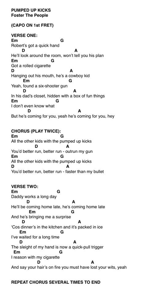 Pumped up Kicks Ukulele Chords Songs, Uke Songs, Easy Guitar Songs, Guitar Tabs Songs, Ukulele Music, Guitar Chords For Songs, Learning Guitar, Guitar Chords And Lyrics, Ukulele Tabs