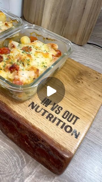 Glass Bowl Oven Meal Prep, One Bowl Meal Prep, Glass Container Meal Prep, Glass Bowl Meal Prep Recipes, Glass Bowl Meal Prep, Single Serve Glass Bowl Meal Prep, Garlic Chicken Gnocchi, Meal Prep For Dinner, Bowl Meal Prep