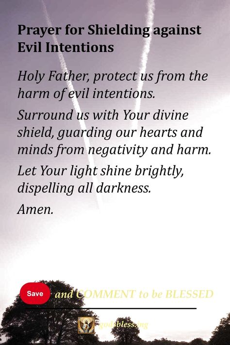 Prayer for Shielding against Evil Intentions How To Get Rid Of Evil Spirits, Protection Prayers From Evil, Prayers Against Evil People, Protection Prayer From Evil People, Prayers For Protection Against Evil, Prayer For Protection Against Evil, Prayer Against Curses, Deliverance Movie, Spiritual Warfare Quotes