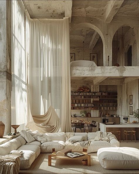 A Concept inspired by Ricardo Bofill's "La Fábrica". Ricardo Bofill, Interior Design Per La Casa, Design Del Prodotto, Dream House Interior, Rustic Living Room, Dream House Decor, Dream Home Design, Marbella, Dream Room