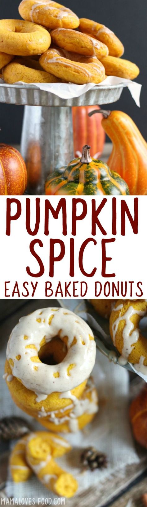 made with cake mix! the kids went nuts over these.  will make again soon!!! Easy Baked Pumpkin Spice Donut Recipe Baked Pumpkin Spice Donut Recipe, Pumpkin Spice Doughnuts, Pumpkin Spice Donut, Pumpkin Recipe, Donut Recipe, Donut Holes, Recipe Simple, Pumpkin Pumpkin, Baked Donuts