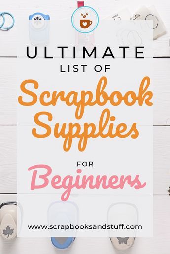 Scrapbook Things You Need, Scrapbook Organization Ideas, Basic Scrapbooking Ideas, Scrapbook Starter Kit, Beginning Scrapbooking Ideas, Scrapbooking Ideas For Beginners, How To Scrapbook For Beginners Layout, Scrapbook Starting Page, Scrapbook Ideas Beginners