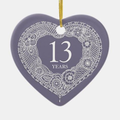 13 Year Wedding Anniversary, 13th Anniversary, Family Couple, Anniversary Logo, Heart Photo, Love Family, Heart Ornament, Photo Heart, Christmas Card Holders