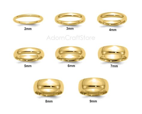 💚BUY ANYTHING ABOVE $29 & GET FREE SHIPPING 💚BUY ANYTHING ABOVE $199 & GET FREE EXPRESS SHIPPING Features: Style: Dome Finish: Polished Available Widths: 2 mm - 3 mm - 4 mm - 5 mm - 6 mm - 7 mm - 8 mm Available Ring Sizes: US 5-12 Shank Style: Comfort Fit Material-925 Sterling Silver polished-14K Gold ❤❤ Dome Sterling Silver Wedding Band https://adorncraftstore.etsy.com/listing/1480690490 ❤❤Rose Gold Wedding Bands https://adorncraftstore.etsy.com/listing/1498373045 ABOUT THE RING Looking for the perfect plain band ring to add to your accessory collection? Look no further! In this ultimate guide, we will help you choose the perfect plain band ring for every occasion. Whether you're attending a formal event or simply want a classic everyday ring, we have you covered. Our brand is all about Plain Gold Wedding Bands, Wedding 101, Women Marriage, Plain Ring, Marriage Ring, Plain Wedding Band, Sterling Silver Wedding Band, Rose Gold Wedding Bands, Plain Bands