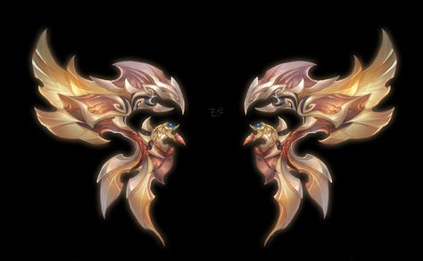 Wings Game, Amagi Brilliant Park, Environment Props, Dragon Wings, Wings Design, Game Concept, Game Icon, Fantasy Games, Game Assets