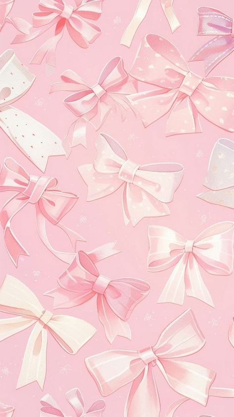 Pink Ribbon Background, Pastel Pink Fashion, Pink Coquette Background, Girly Wallpaper Pink, Iphone Girly Wallpaper, Soft Pink Wallpaper Aesthetic, Iphone Wallpaper Coquette, Pastel Pattern Wallpaper, Aesthetic Printouts