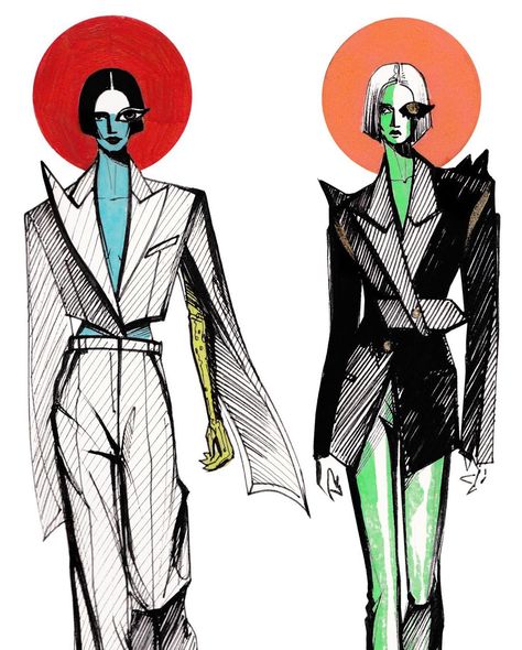 Fashion Croquis Stylised, Stylised Croquis Illustration, Stylised Fashion Illustration, Stylised Croquis, Silhouette Mode, Fashion Design Inspiration, Croquis Fashion, Fashion Design Books, Fashion Illustration Collage