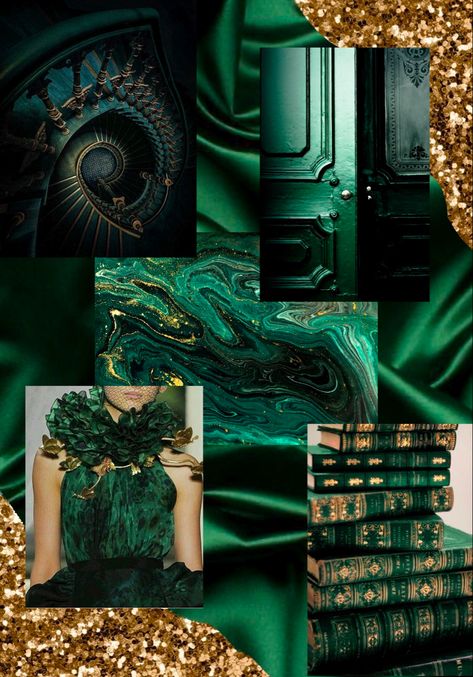 Dark Green Mood Board Aesthetic, Green Gold Moodboard, Dark Green Gold Color Palette, Arab Moodboard, Green Gold Palette, Gold Color Combination, Yellow Colour Scheme, Gold Color Palettes, Paint Color Schemes